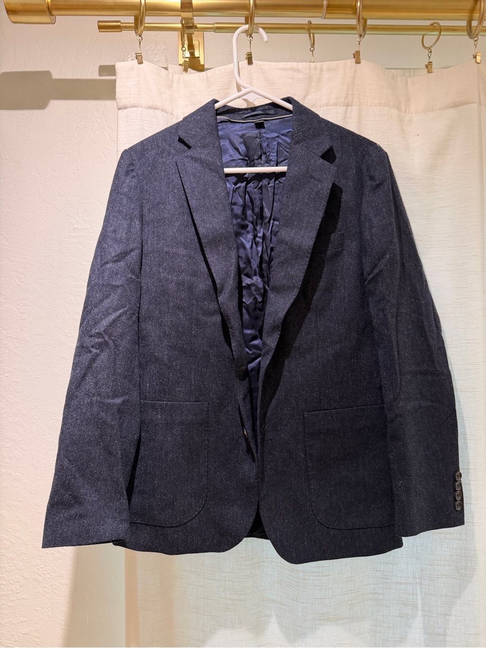 J Crew Heather Navy Blazer (Men’s 34S)